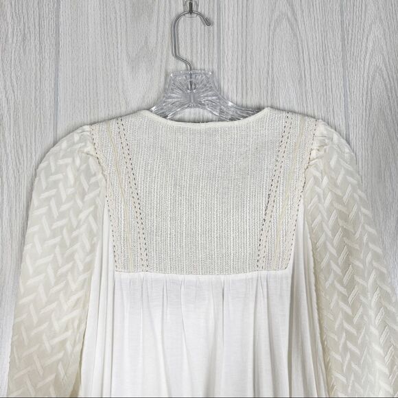 Anthropologie | One September | Attylie Texture Tunic Blouse Size Small - Picture 4 of 7